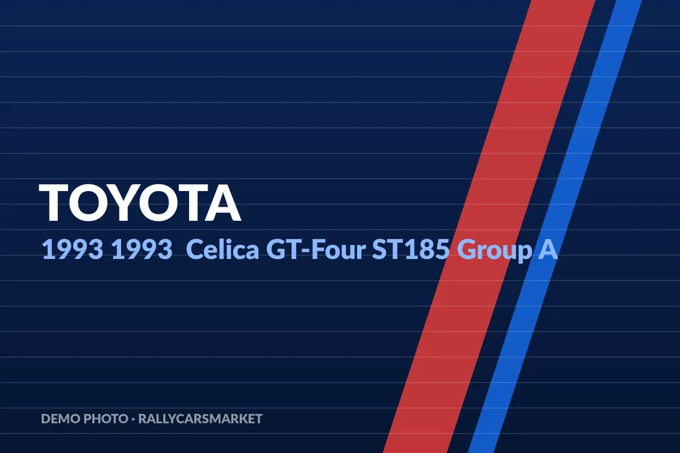 1993 Toyota Celica GT-Four ST185 Group A