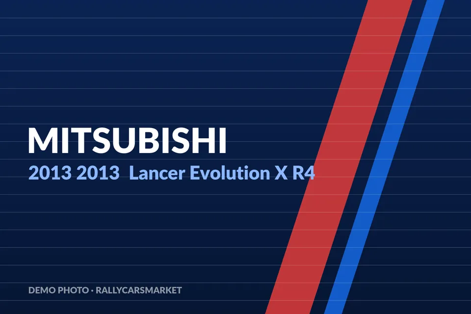 2013 Mitsubishi Lancer Evolution X R4
