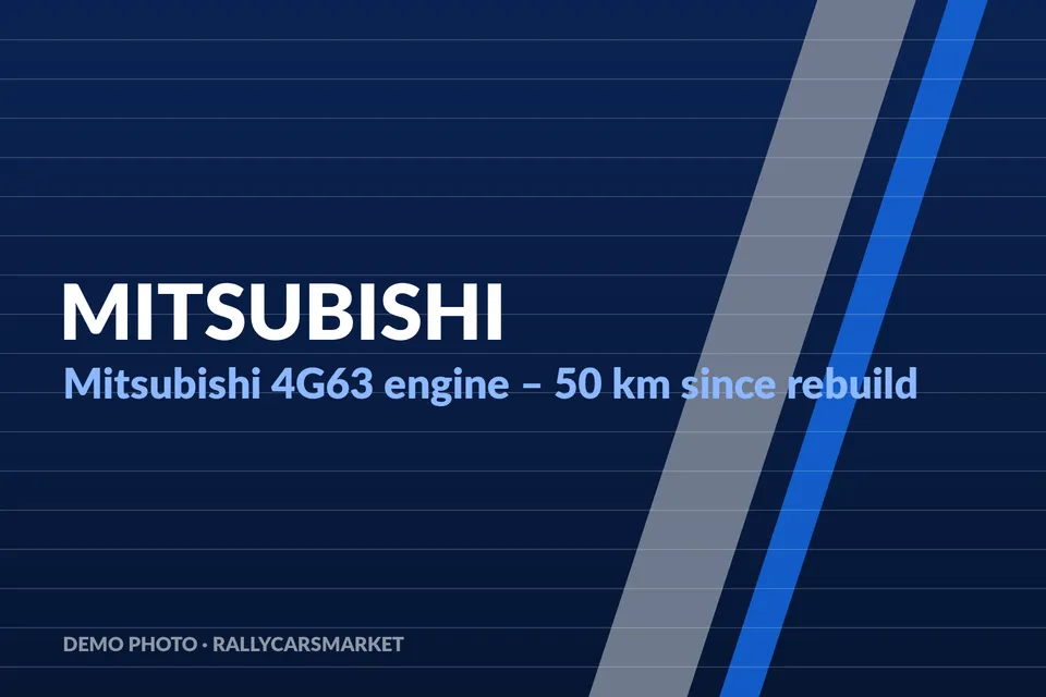 Mitsubishi 4G63 engine – 50 km since rebuild