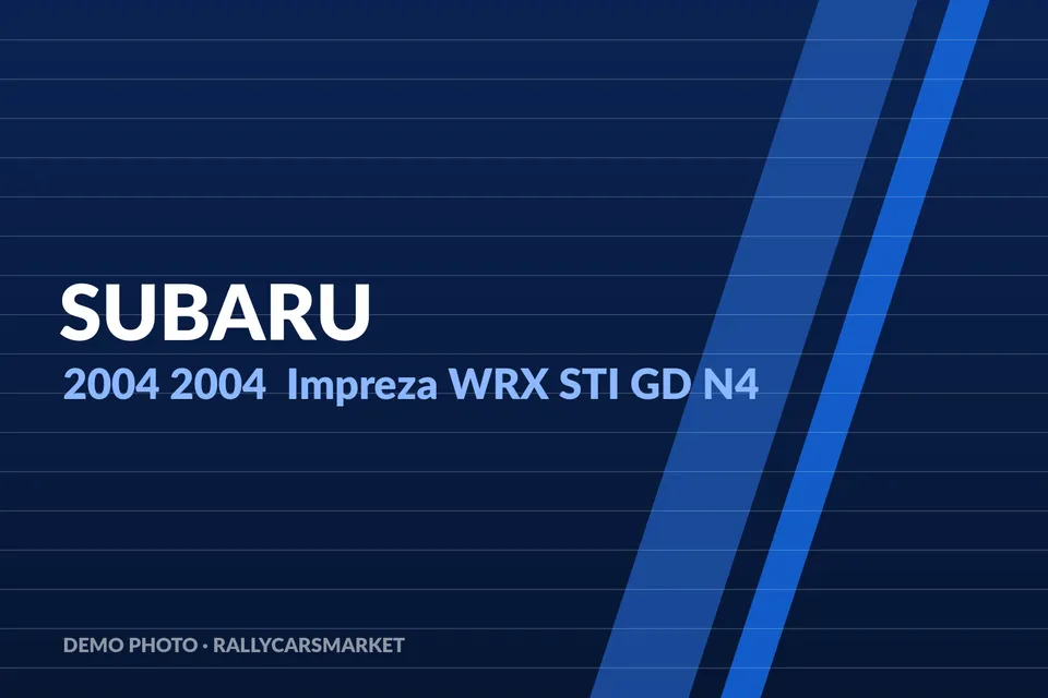 2004 Subaru Impreza WRX STI GD N4