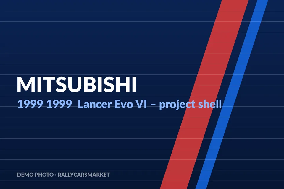 1999 Mitsubishi Lancer Evo VI – project shell